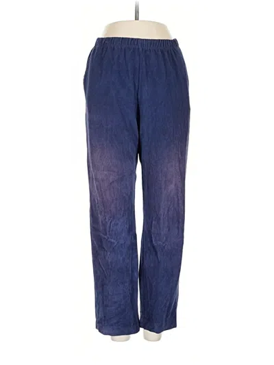 Pre-owned Lands' End Casual Pants In Blue