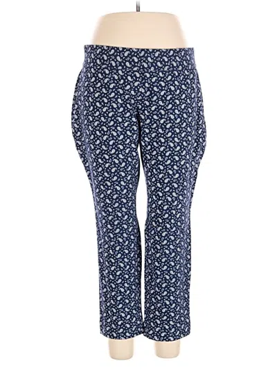 Pre-owned Lands' End Casual Pants In Blue