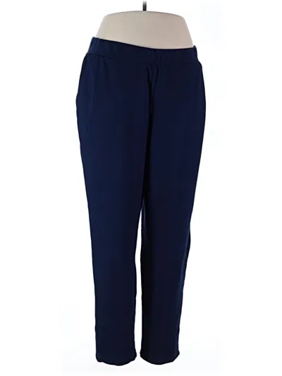Pre-owned Lands' End Casual Pants In Blue