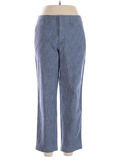 Pre-owned Lands' End Casual Pants In Blue
