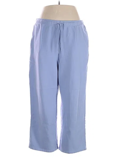 Pre-owned Lands' End Casual Pants In Blue