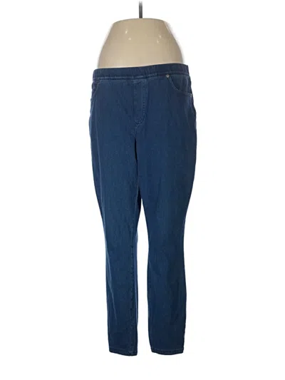Pre-owned Lands' End Casual Pants In Blue