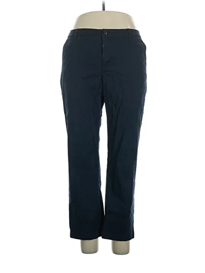 Pre-owned Lands' End Casual Pants In Blue