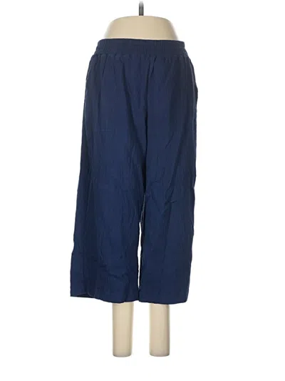 Pre-owned Lands' End Casual Pants In Blue