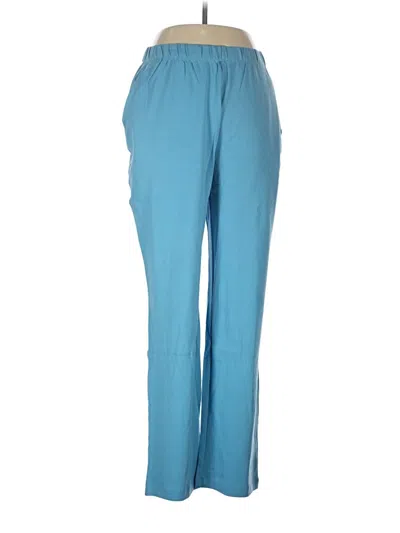 Pre-owned Lands' End Casual Pants In Blue