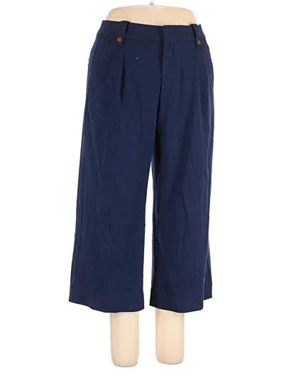 Pre-owned Lands' End Casual Pants In Blue