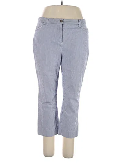 Pre-owned Lands' End Casual Pants In Blue