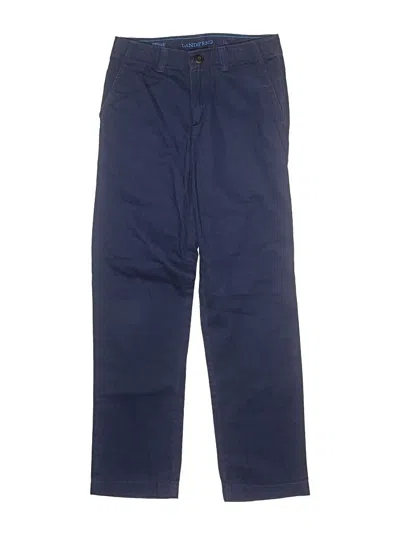 Pre-owned Lands' End Kids'  Casual Pants In Blue