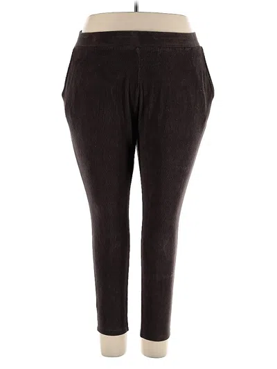 Pre-owned Lands' End Casual Pants In Brown