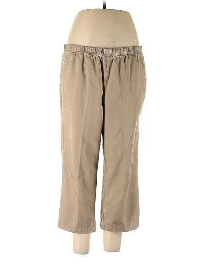 Pre-owned Lands' End Casual Pants In Brown