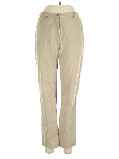 Pre-owned Lands' End Casual Pants In Brown