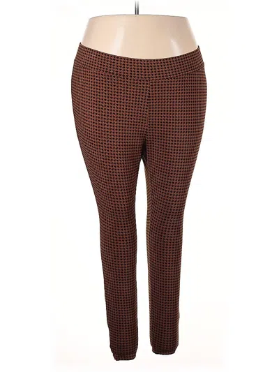 Pre-owned Lands' End Casual Pants In Brown