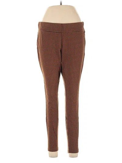 Pre-owned Lands' End Casual Pants In Brown