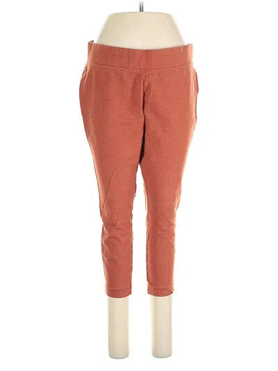 Pre-owned Lands' End Casual Pants In Brown