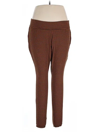 Pre-owned Lands' End Casual Pants In Brown