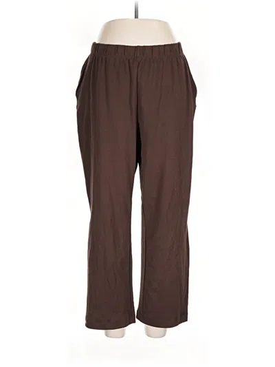 Pre-owned Lands' End Casual Pants In Brown