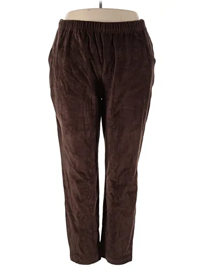 Pre-owned Lands' End Casual Pants In Brown