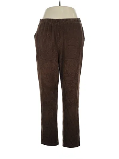 Pre-owned Lands' End Casual Pants In Brown