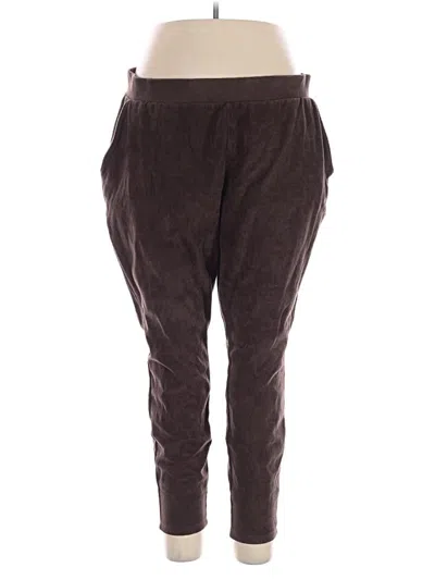Pre-owned Lands' End Casual Pants In Brown