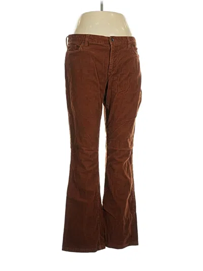 Pre-owned Lands' End Casual Pants In Brown