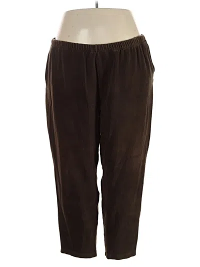 Pre-owned Lands' End Casual Pants In Brown