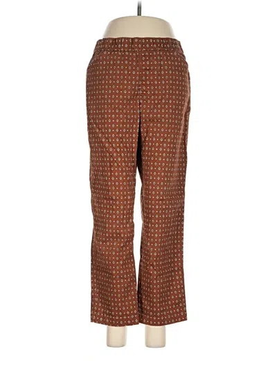 Pre-owned Lands' End Casual Pants In Brown