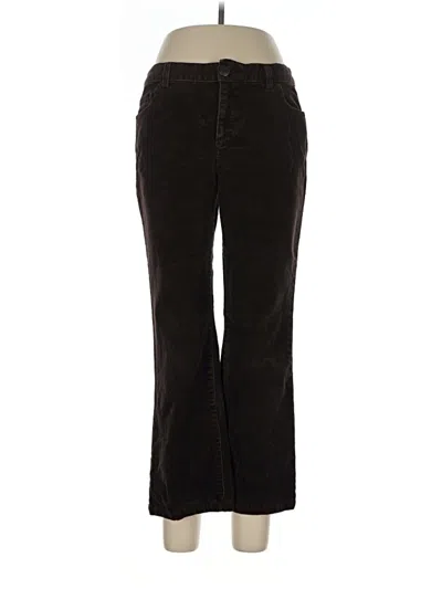 Pre-owned Lands' End Casual Pants In Brown