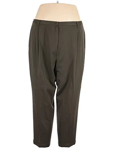 Pre-owned Lands' End Casual Pants In Brown