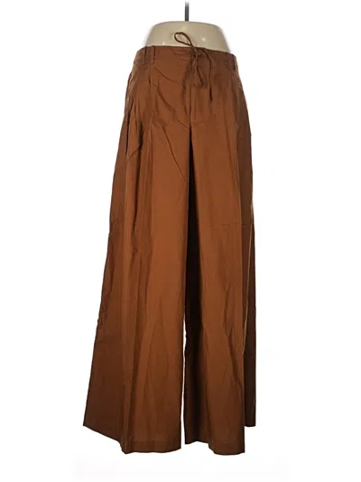 Pre-owned Lands' End Casual Pants In Brown