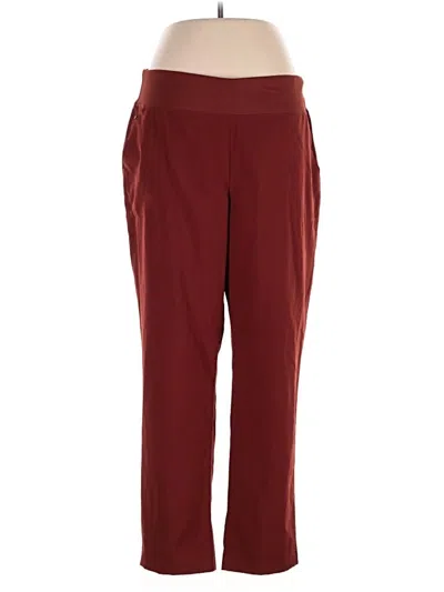 Pre-owned Lands' End Casual Pants In Brown