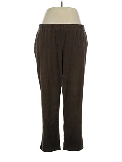 Pre-owned Lands' End Casual Pants In Brown