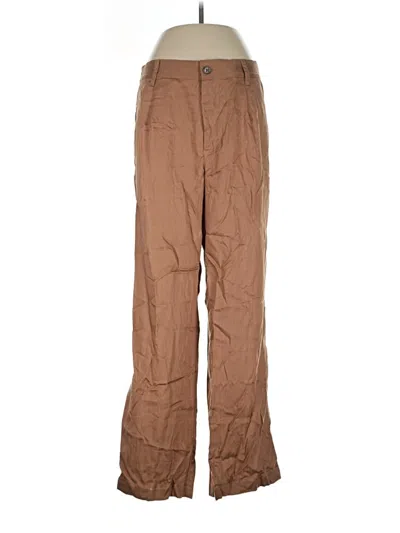 Pre-owned Lands' End Casual Pants In Brown