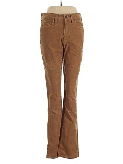 Pre-owned Lands' End Casual Pants In Brown