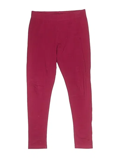 Pre-owned Lands' End Kids'  Casual Pants In Burgundy