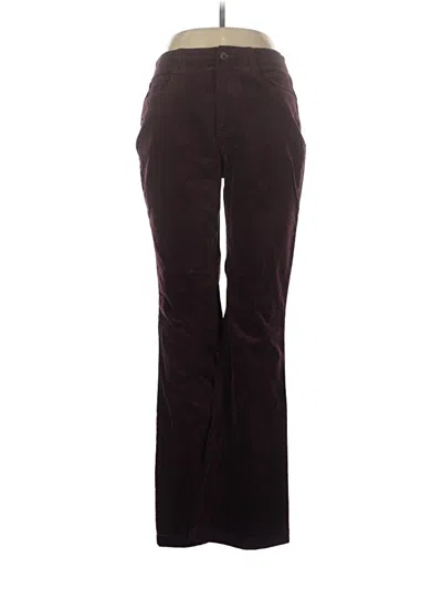 Pre-owned Lands' End Casual Pants In Burgundy