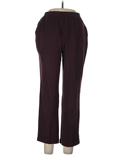 Pre-owned Lands' End Casual Pants In Burgundy