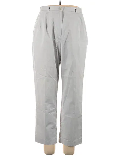 Pre-owned Lands' End Casual Pants In Gray
