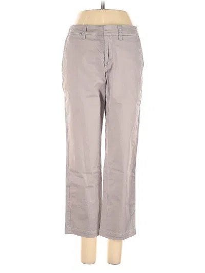 Pre-owned Lands' End Casual Pants In Gray