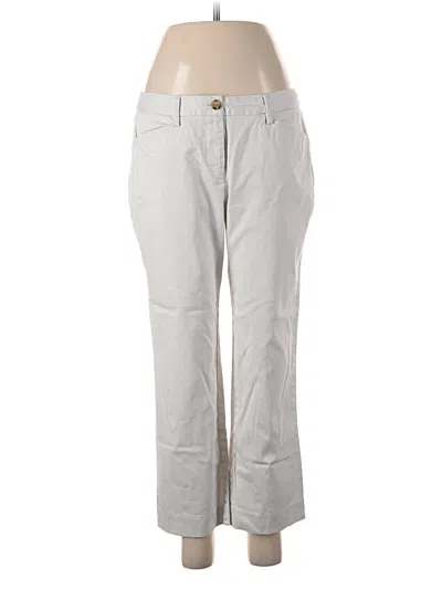 Pre-owned Lands' End Casual Pants In Gray