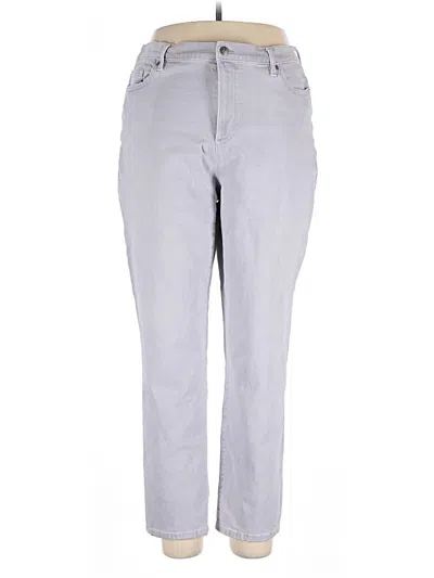 Pre-owned Lands' End Casual Pants In Gray