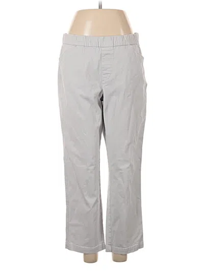 Pre-owned Lands' End Casual Pants In Gray
