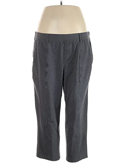 Pre-owned Lands' End Casual Pants In Gray