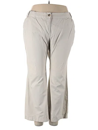 Pre-owned Lands' End Casual Pants In Gray