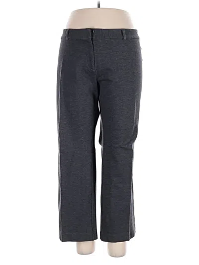 Pre-owned Lands' End Casual Pants In Gray