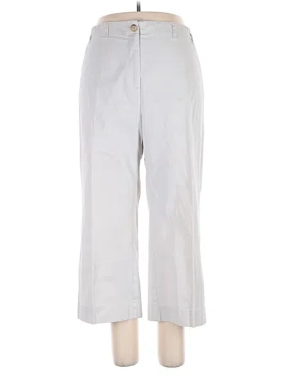 Pre-owned Lands' End Casual Pants In Gray