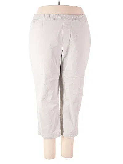 Pre-owned Lands' End Casual Pants In Gray