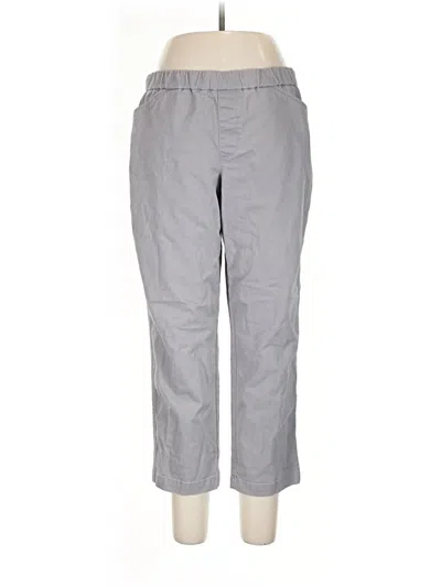 Pre-owned Lands' End Casual Pants In Gray