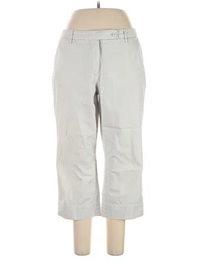 Pre-owned Lands' End Casual Pants In Gray