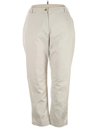 Pre-owned Lands' End Casual Pants In Gray