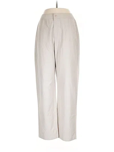 Pre-owned Lands' End Casual Pants In Gray